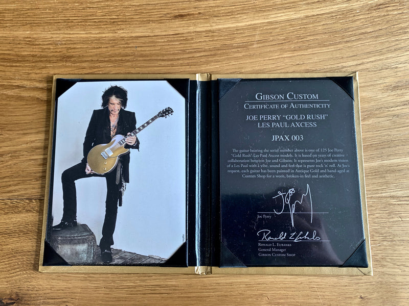 Gibson Custom Shop Joe Perry Signature "Gold Rush" Les Paul Axcess (Aged) #3 2019
