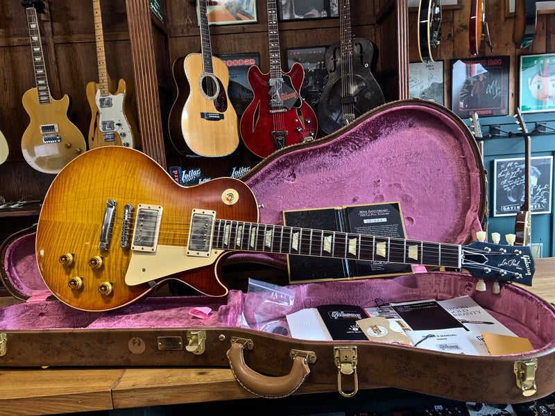 Gibson Custom Shop 60th Anniversary 1959 Les Paul Orange Sunset Fade Hand Selected Top 2019