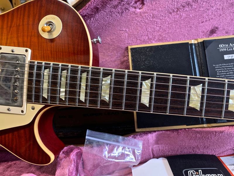 Gibson Custom Shop 60th Anniversary 1959 Les Paul Orange Sunset Fade Hand Selected Top 2019