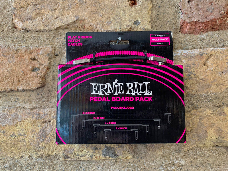 Ernie Ball Flat Ribbon Patch Cable Pedalboard Multi Pack