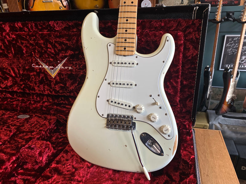 Fender Custom Shop '68 Strat Relic Time Machine Aged Olympic White 2018