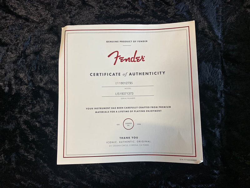 Fender American Ultra Stratocaster Cobra Blue 2019