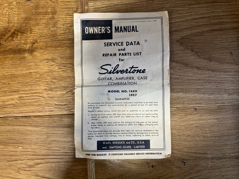 Silvertone 1457 w/ Amp Case 1965