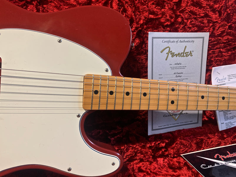 Fender Custom Shop Masterbuilt Greg Fessler '66 Esquire Closet Classic Dakota Red 2014