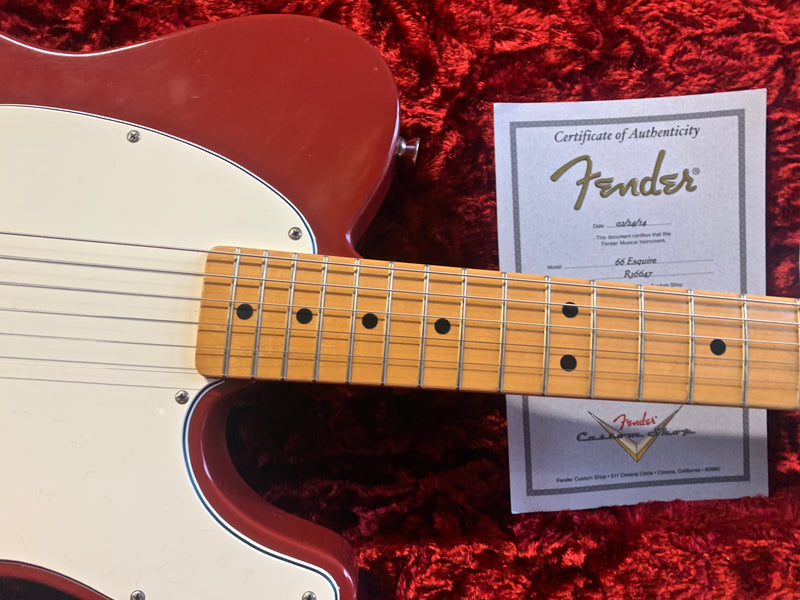 Fender Custom Shop Masterbuilt Greg Fessler '66 Esquire Closet Classic Dakota Red 2014