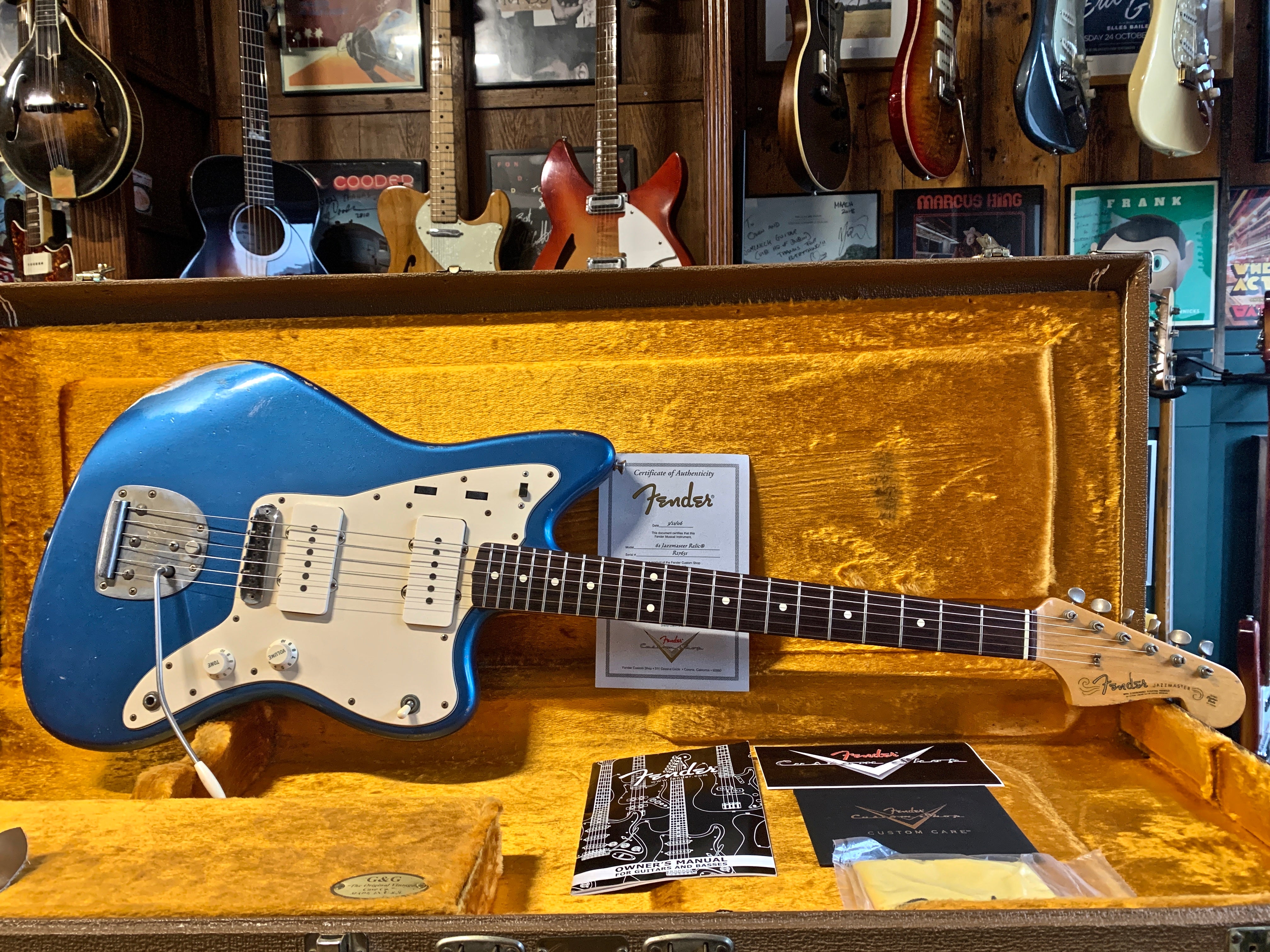 Fender Jazzmaster Lake Placid Blue Relic ボディ