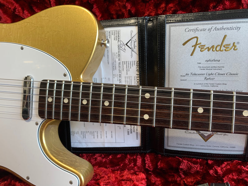 Fender Custom Shop '60 Telecaster Lush Closet Classic Aztec Gold 2019
