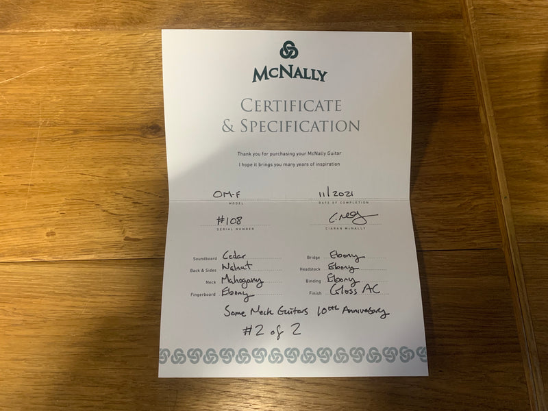 McNally Guitars OM-F Some Neck Guitars Anniversary Model